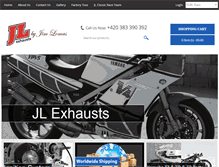 Tablet Screenshot of jl-exhausts.com